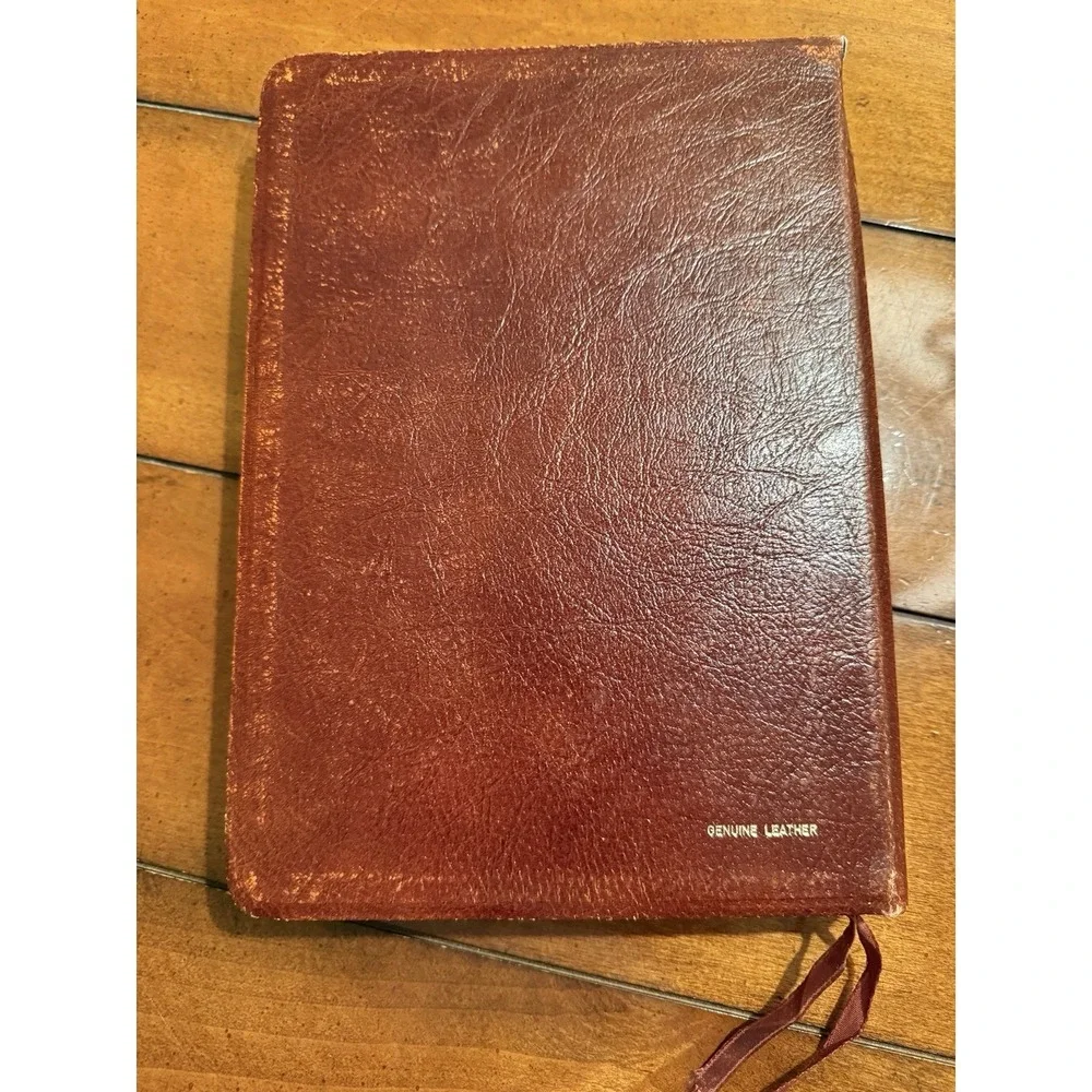KJV Open Bible Edition Holy Bible Nelson - Genuine Leather 1975 ( 656BR )